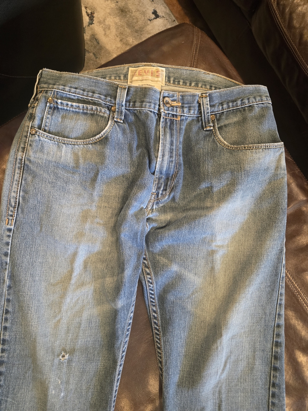 ZARA Light Blue High-Waist Denim Jeans - Picture 3 of 8
